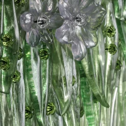 Specchio da parete Barena floreale in vetro di Murano