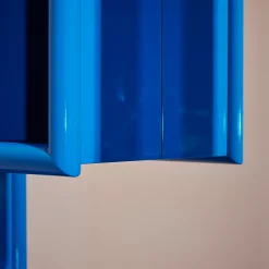 Specchio da Parete con Dettagli Blu Atrio