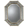 Specchio da parete Girasol ottagonale argento