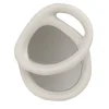 Specchio da Parete Grande Bolide V1 in Gesso Bianco