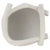 Specchio da parete grande Esprit V1 in gesso bianco