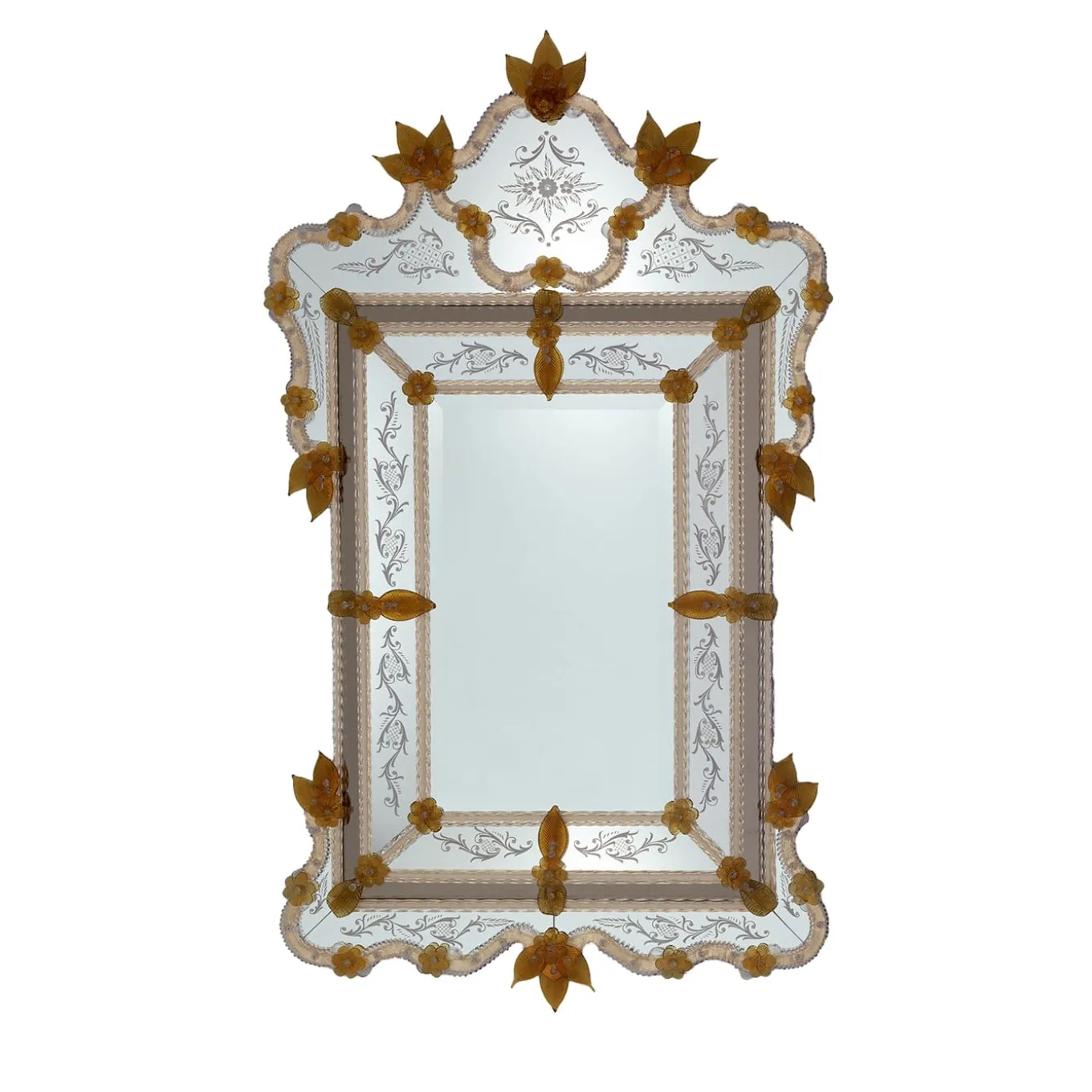 Specchio da parete in vetro di Murano Toronto