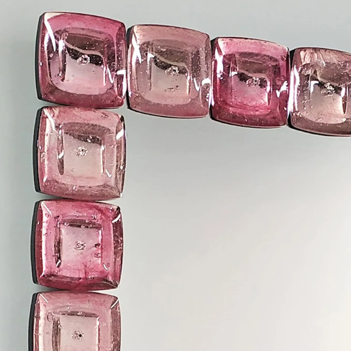 Specchio da parete in vetro di Murano Rettangolo Rubino