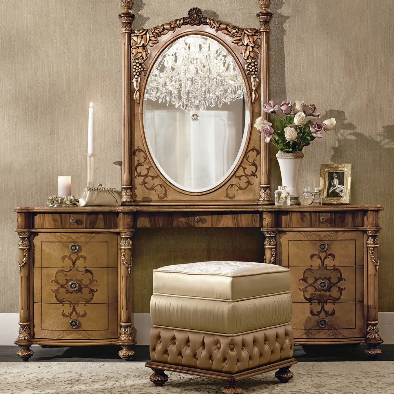 Specchio da parete per scrivania Vanity