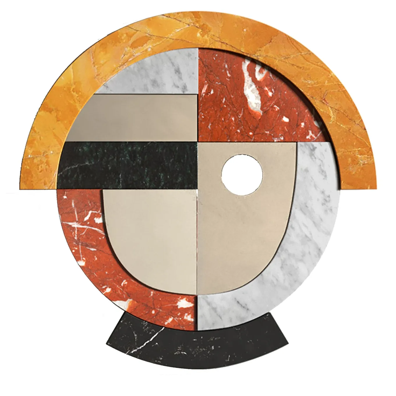 Specchio da parete policromo Neighbors Circle