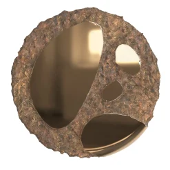 Specchio da parete scultoreo in bronzo fuso Apollo #4