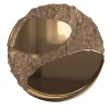 Specchio da parete scultoreo Apollo in bronzo fuso #2