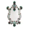 Specchio da parete veneziano "London" in vetro di Murano