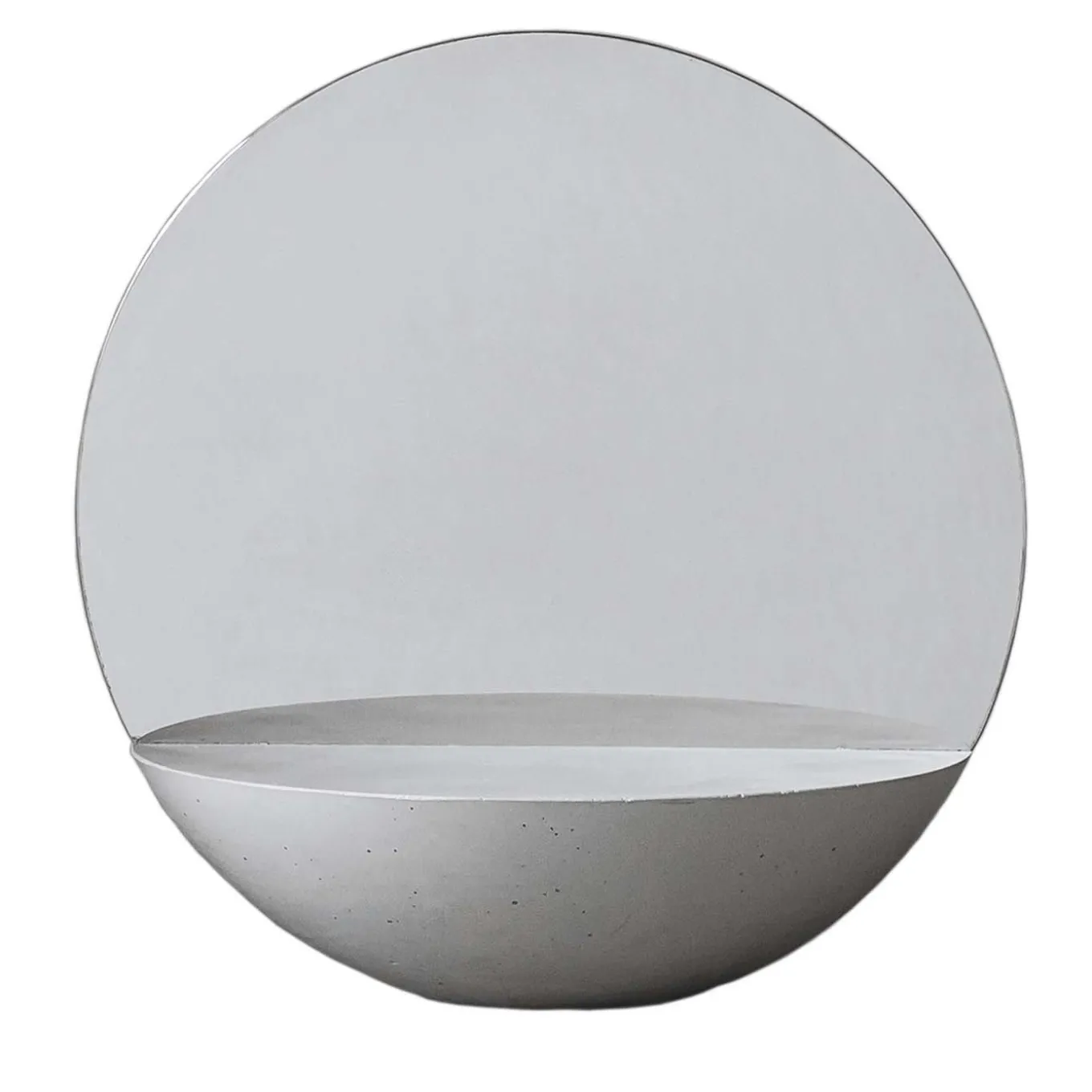 Specchio da tavolo bifacciale D30 in bianco