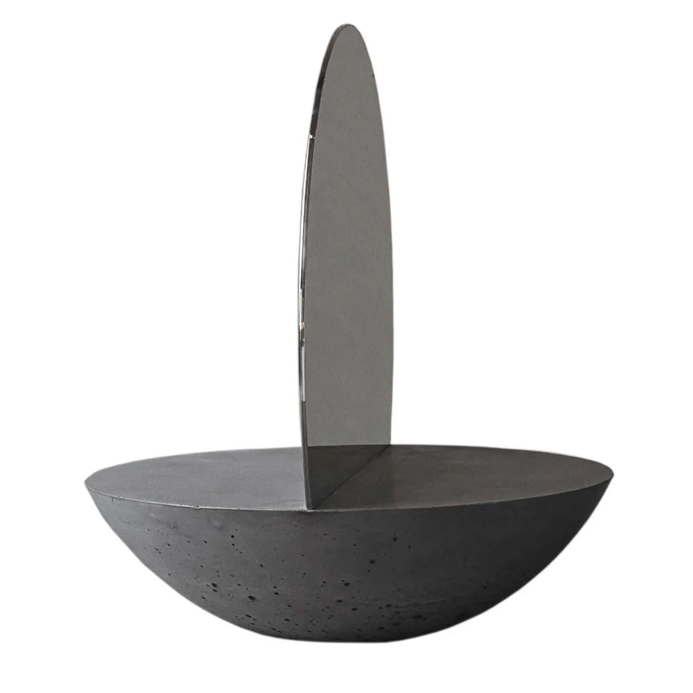 Specchio da tavolo bifacciale D30 in grigio scuro