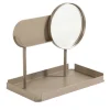 Specchio da tavolo Virgola Beige di Xu Zheng