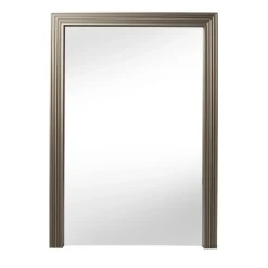 Specchio Da Terra In Alluminio Anodizzato Ottone Spazzolato