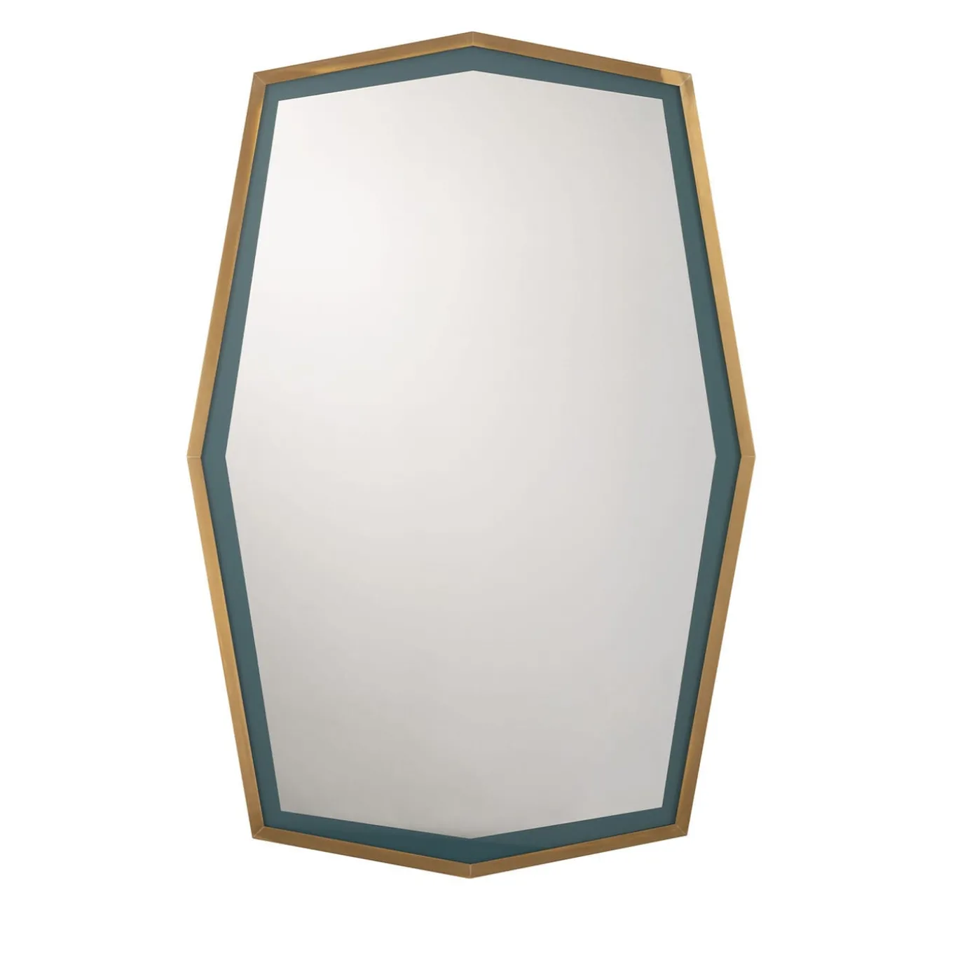 Specchio Esagonale in Ottone Urban