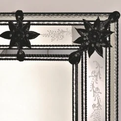 Specchio in vetro di Murano Bellini in stile veneziano