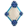 Specchio in vetro di Murano Celeste