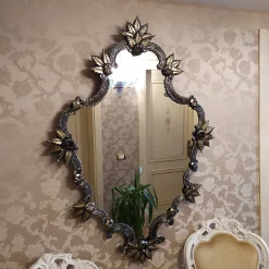 Specchio in vetro di Murano Tiziano