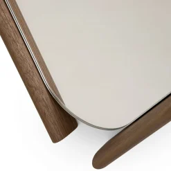 Specchio medio Wood Eye con cornice in noce massiccio
