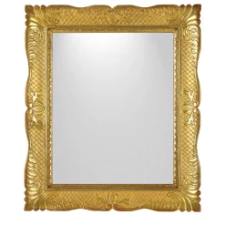 Specchio napoletano con cornice dorata Guantiera