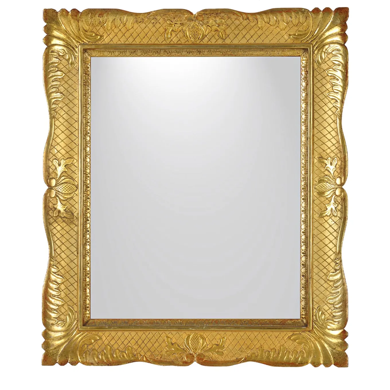 Specchio napoletano con cornice dorata Guantiera