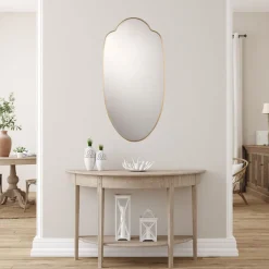 Specchio Ovale in Ottone Urban