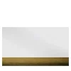 Specchio Rettangolare Orizzonte Decorato con Resina Spatolata Oro