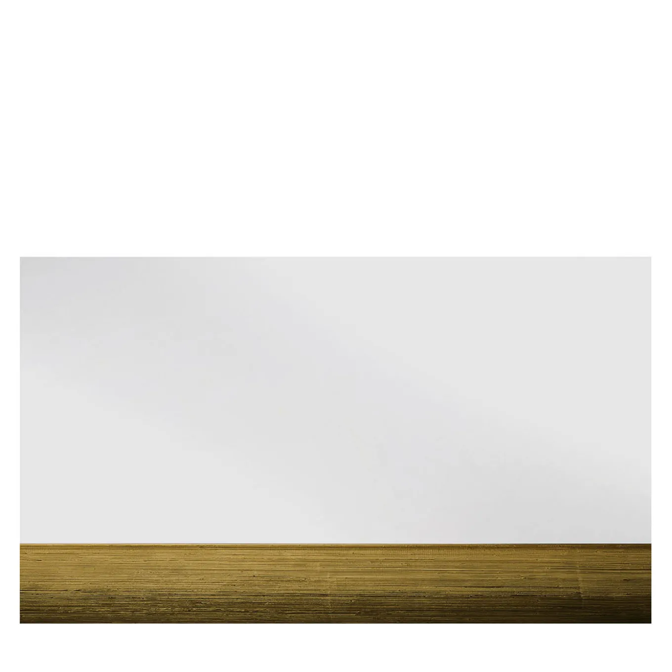Specchio Rettangolare Orizzonte Decorato con Resina Spatolata Oro