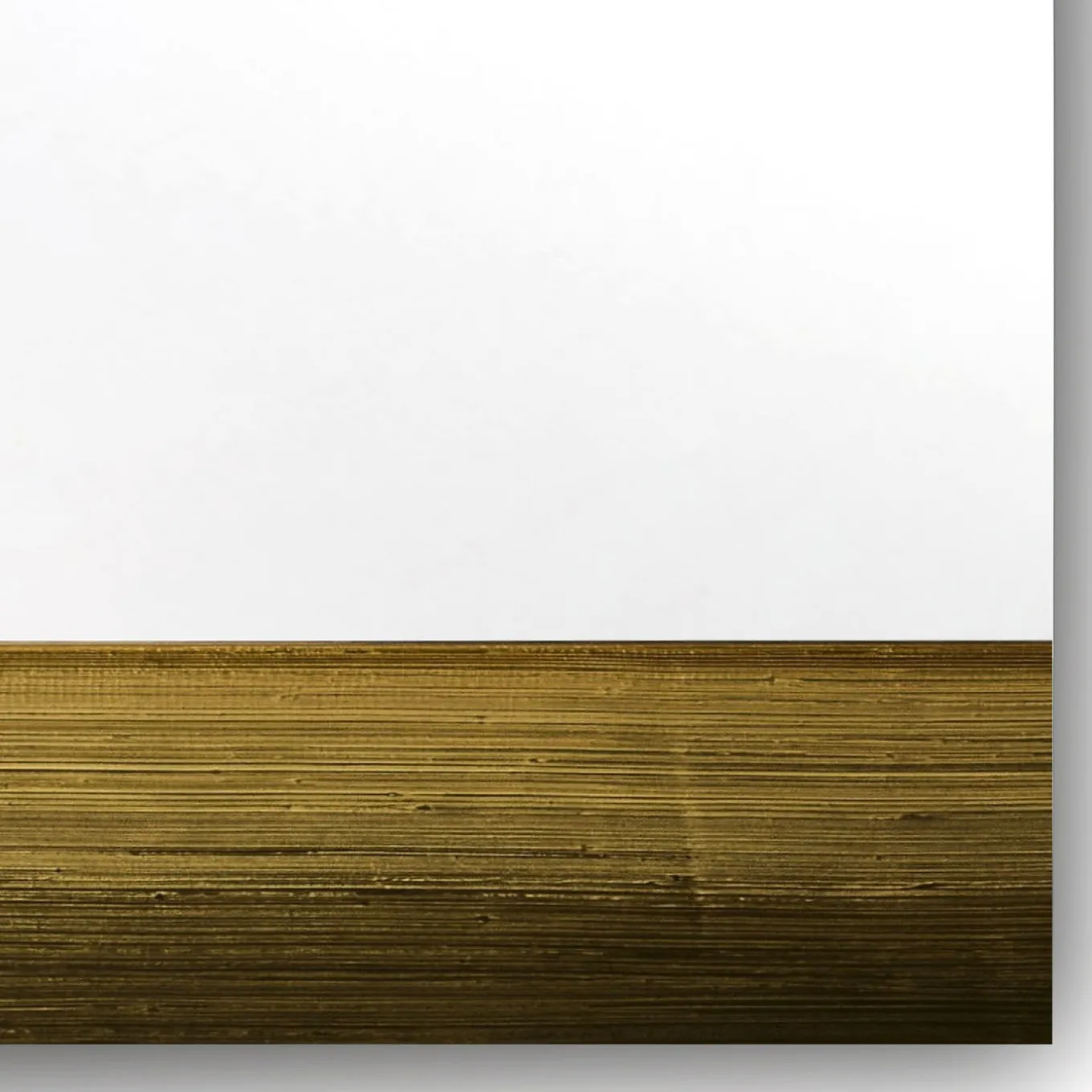 Specchio Rettangolare Orizzonte Decorato con Resina Spatolata Oro