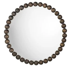 Specchio rotondo Gioiello in bronzo piccolo di Nika Zupanc