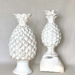 Statuetta di ananas bianco