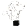 Statuetta di bronzo del Golden Retriever in oro