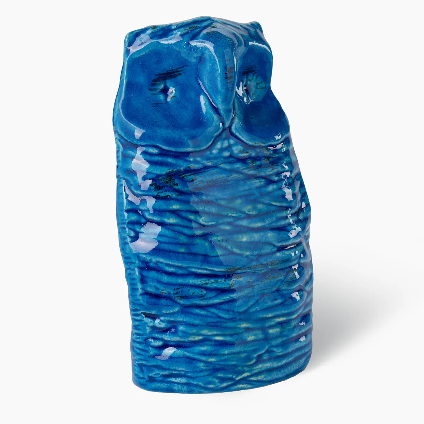 Statuetta di Gufo Blu di Aldo Londi