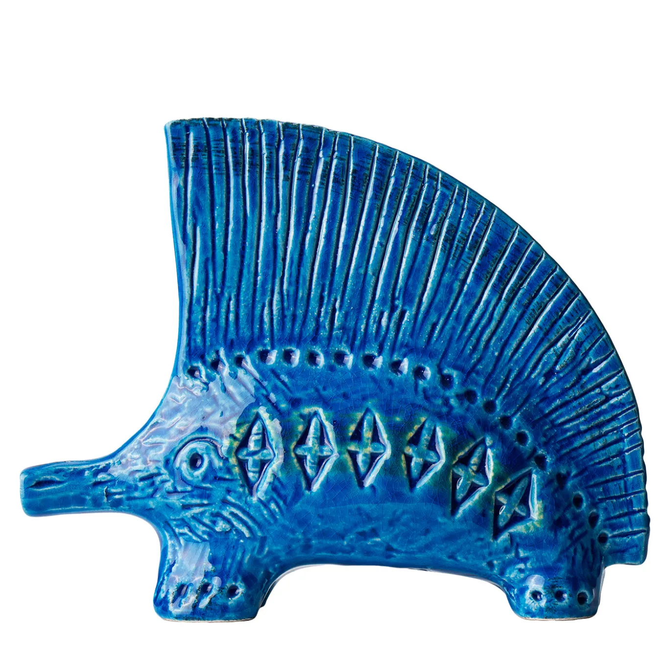 Statuetta di Riccio Blu di Aldo Londi
