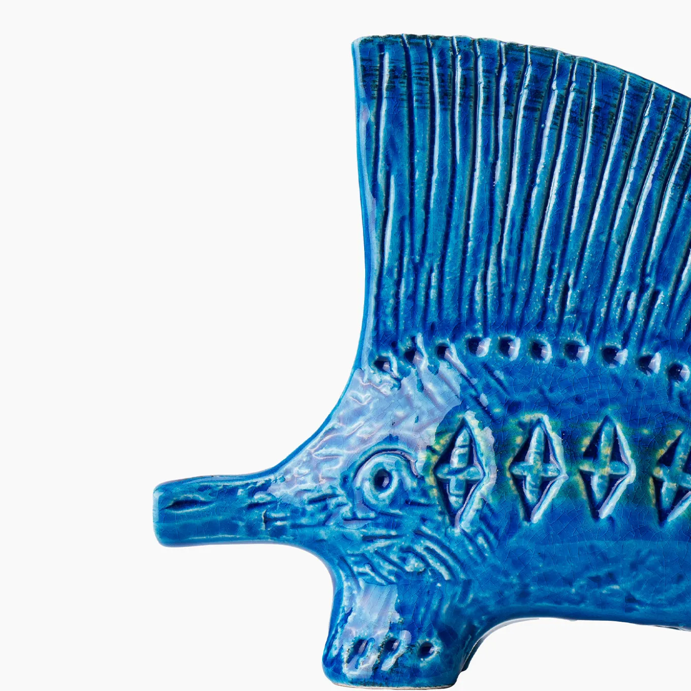 Statuetta di Riccio Blu di Aldo Londi