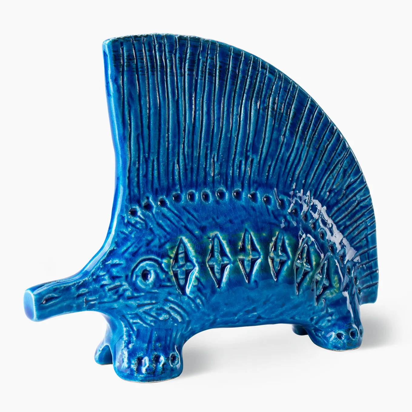 Statuetta di Riccio Blu di Aldo Londi