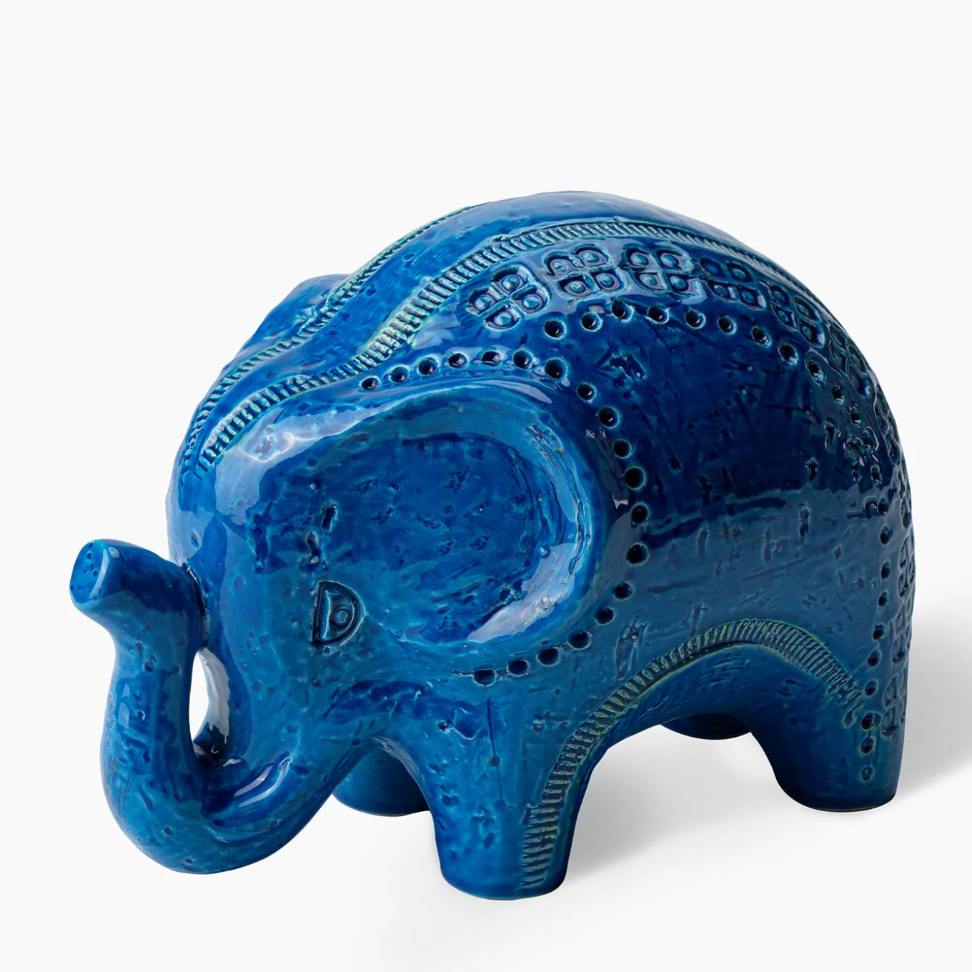 Statuetta Elefante Blu di Aldo Londi