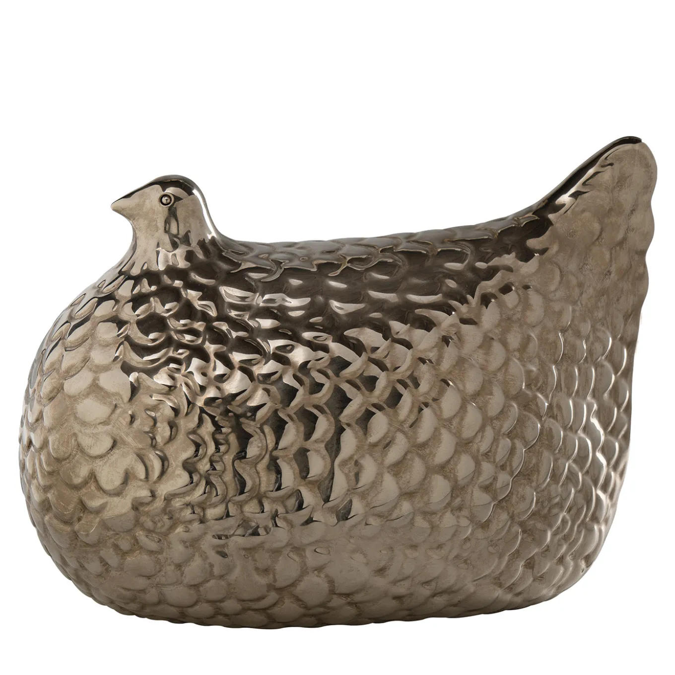 Statuetta Gallina Argento di Aldo Londi