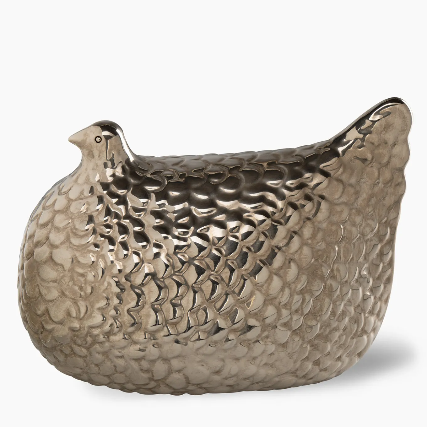 Statuetta Gallina Argento di Aldo Londi