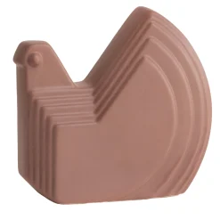 Statuetta Gallina Brown