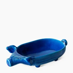 Statuetta maialino blu Boletto di Aldo Londi