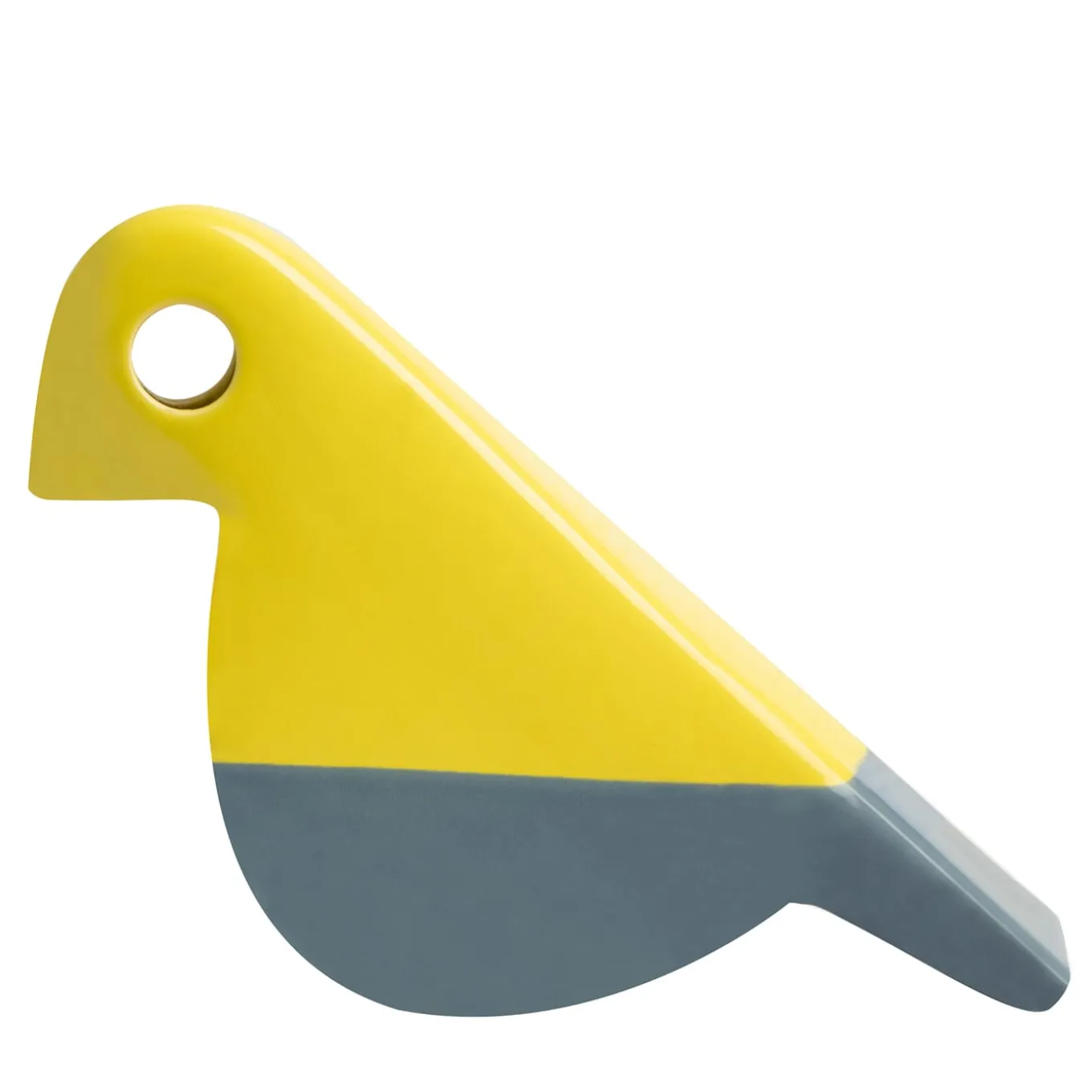 Statuetta Uccellino giallo e grigio