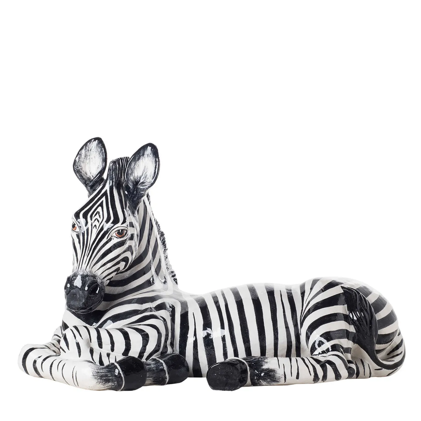 Statuetta Zebra in ceramica