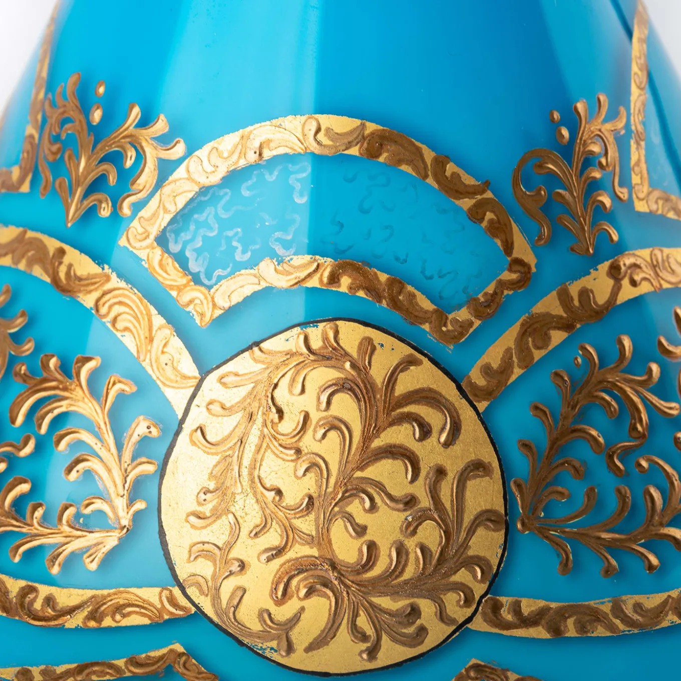 Stmat Ciotola a forma di calice blu e oro