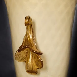 Stmat Vaso a forma di pallottola fumé e dorata