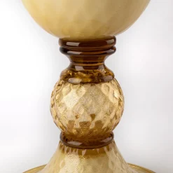 Stmat Vaso a forma di pallottola fumé e dorata