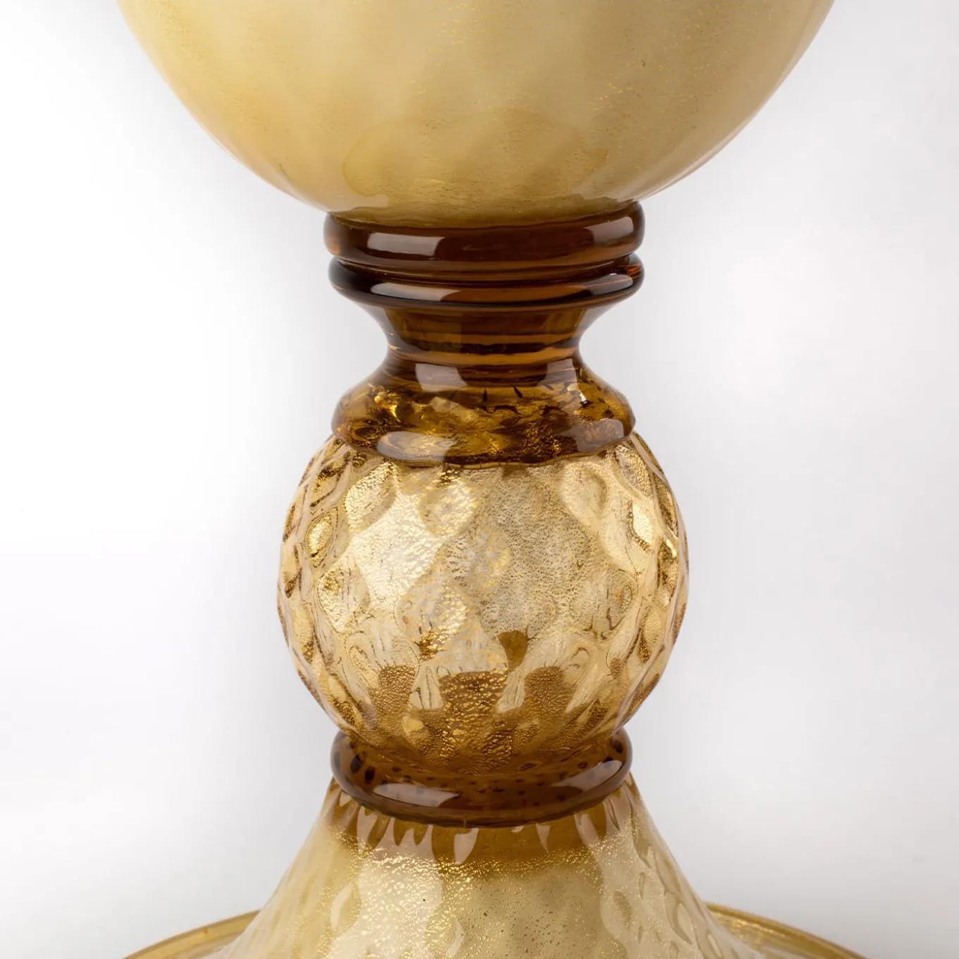 Stmat Vaso a forma di pallottola fumé e dorata
