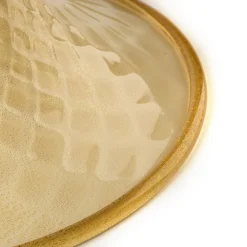 Stmat Vaso a forma di pallottola fumé e dorata