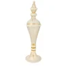 Stmat Vaso con piede in oro e bianco 24 carati con coperchio