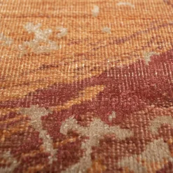 Tappeto Annodato a Mano Dreamy Desire Rosso Arancio e Rosso Arancio