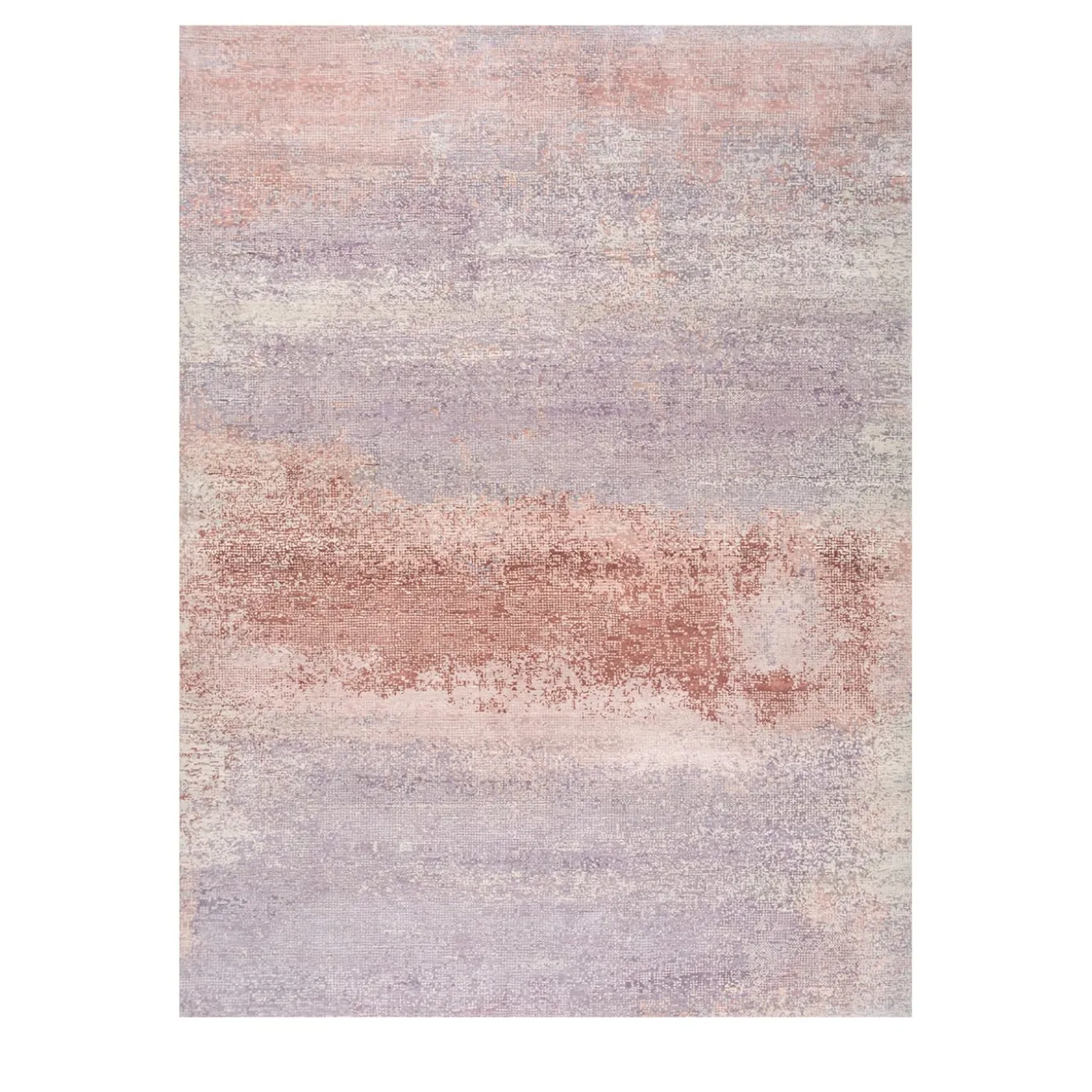 Tappeto Annodato A Mano Lavender Haze & Silver Pink