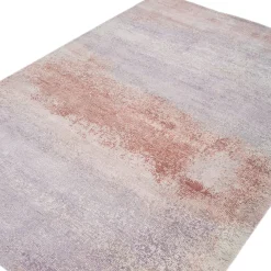 Tappeto Annodato A Mano Lavender Haze & Silver Pink